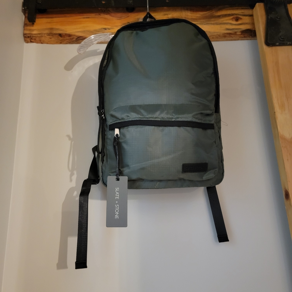 NWT Slate/Stone Ripstop Backpack - Picture 2 of 9
